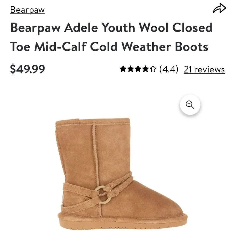 Bearpaw Adele Youth Suede Boots
